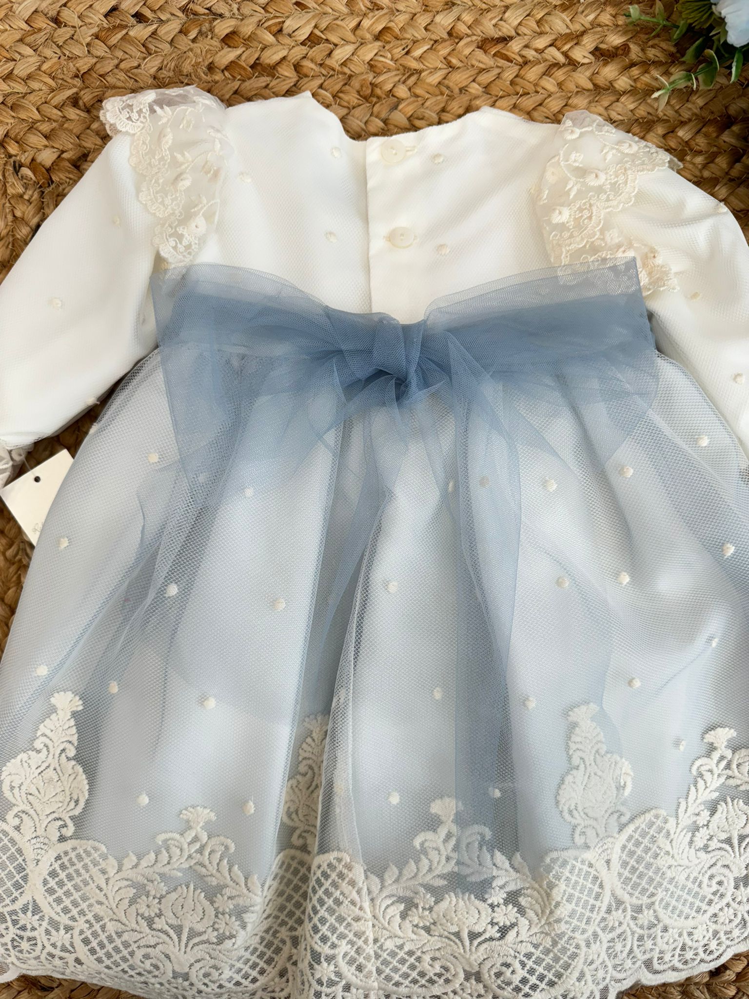 Abito FIORE CON PERLA AZZURRA