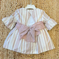 dettaglio fascia arricciata vestito bambina