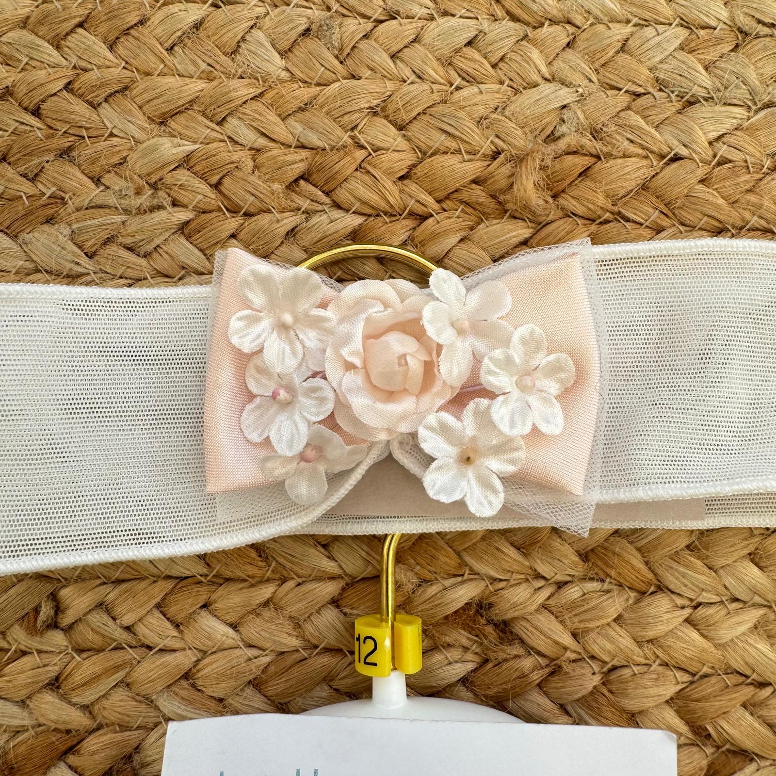 fascia capelli coordinata con fiori