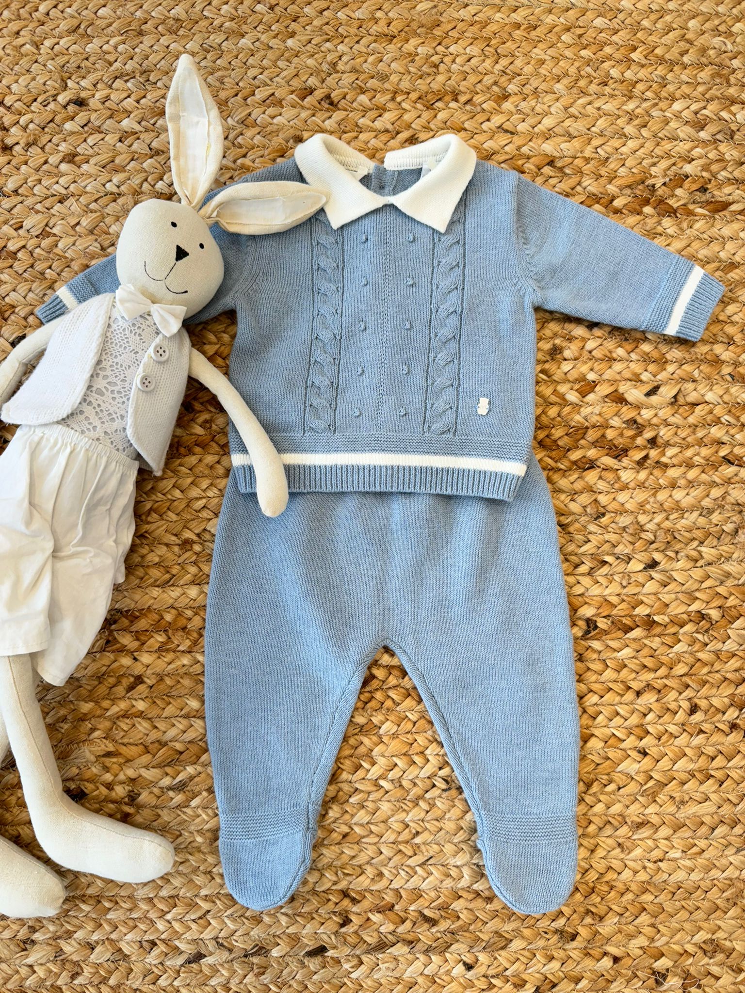 Coprifasce azzurro polvere