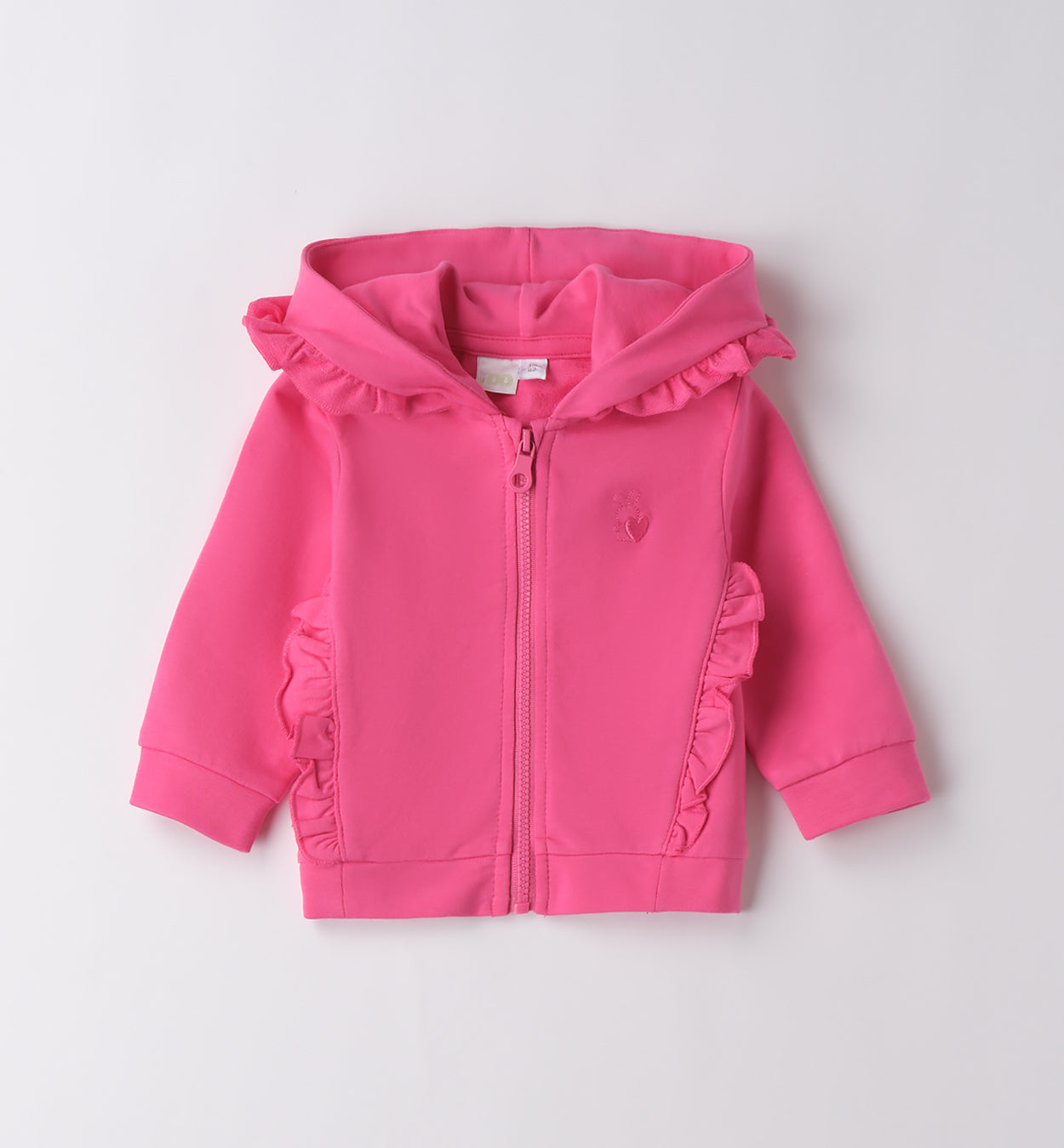 T-shirt bianca bambina con stampa orsetto e fiocco rosa