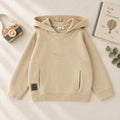 Felpa beige bimbo iDO con cappuccio, tasca a marsupio e scritta Urban Vibe