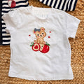 felpa bimba righe blu con cappuccio zip dettagli decorativi