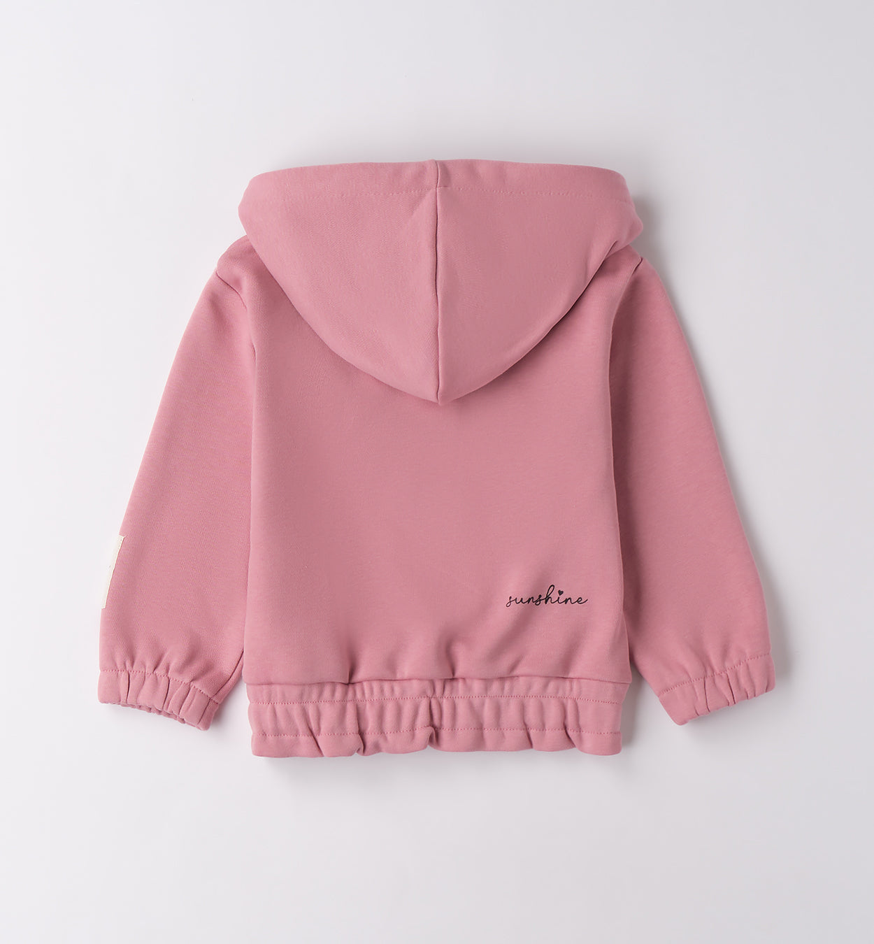 felpa rosa retro bambina cotone