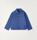 giacca bambino blu con bottoni e tasche