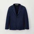Giacca bimbo blu navy iDO in cotone elasticizzato vista frontale