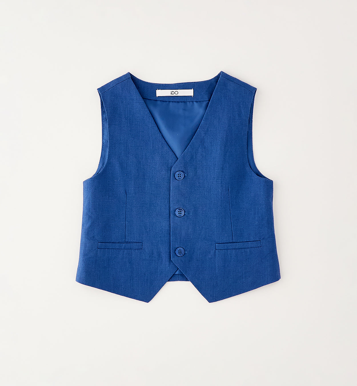 gilet bambino blu elegante con bottoni