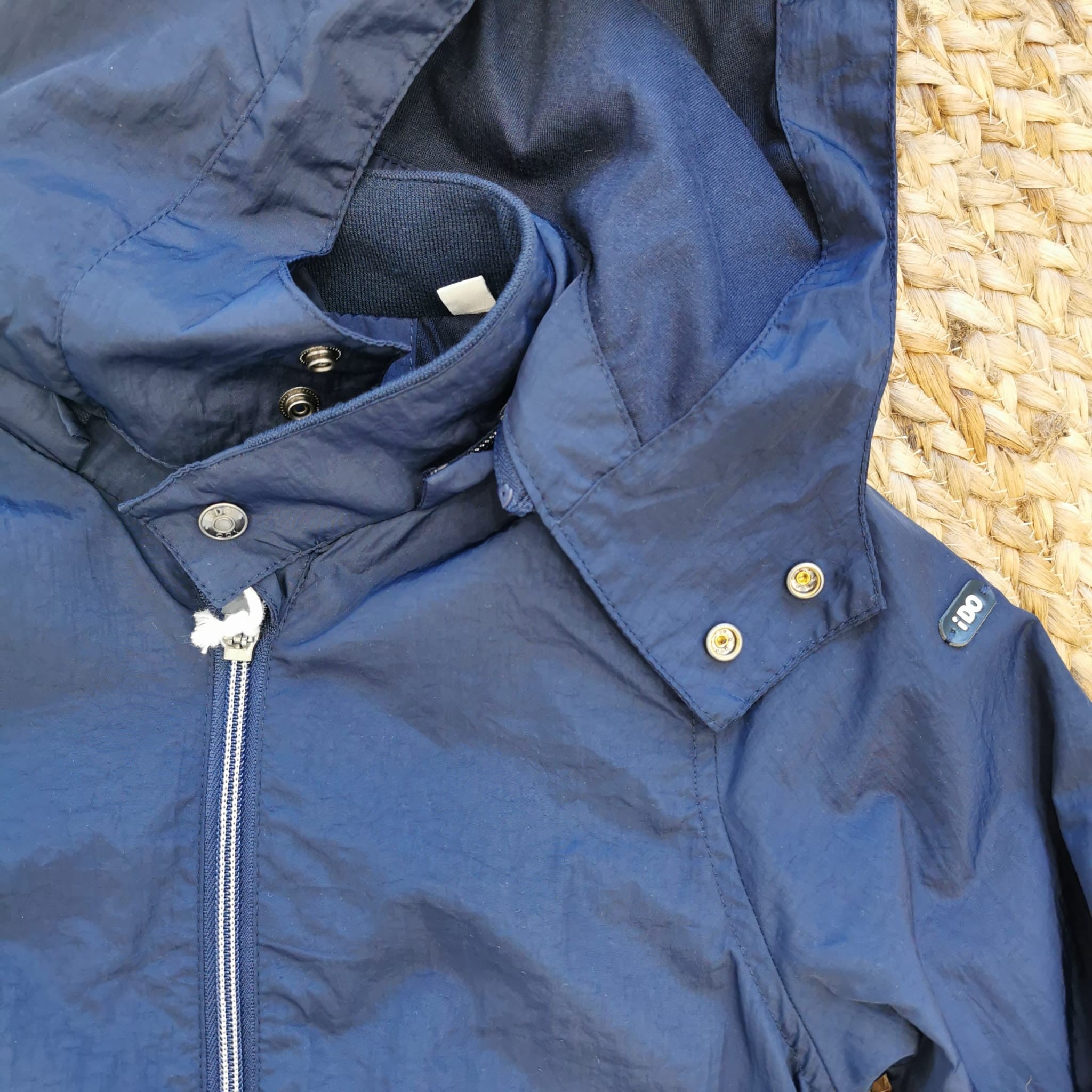 GIUBBOTTO BIMBO BLU MARINE CON CAPPUCCIO STACCABILE