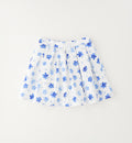 gonna bambina fantasia floreale blu frontale