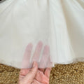 gonna abito battesimo bambina con tulle vaporoso