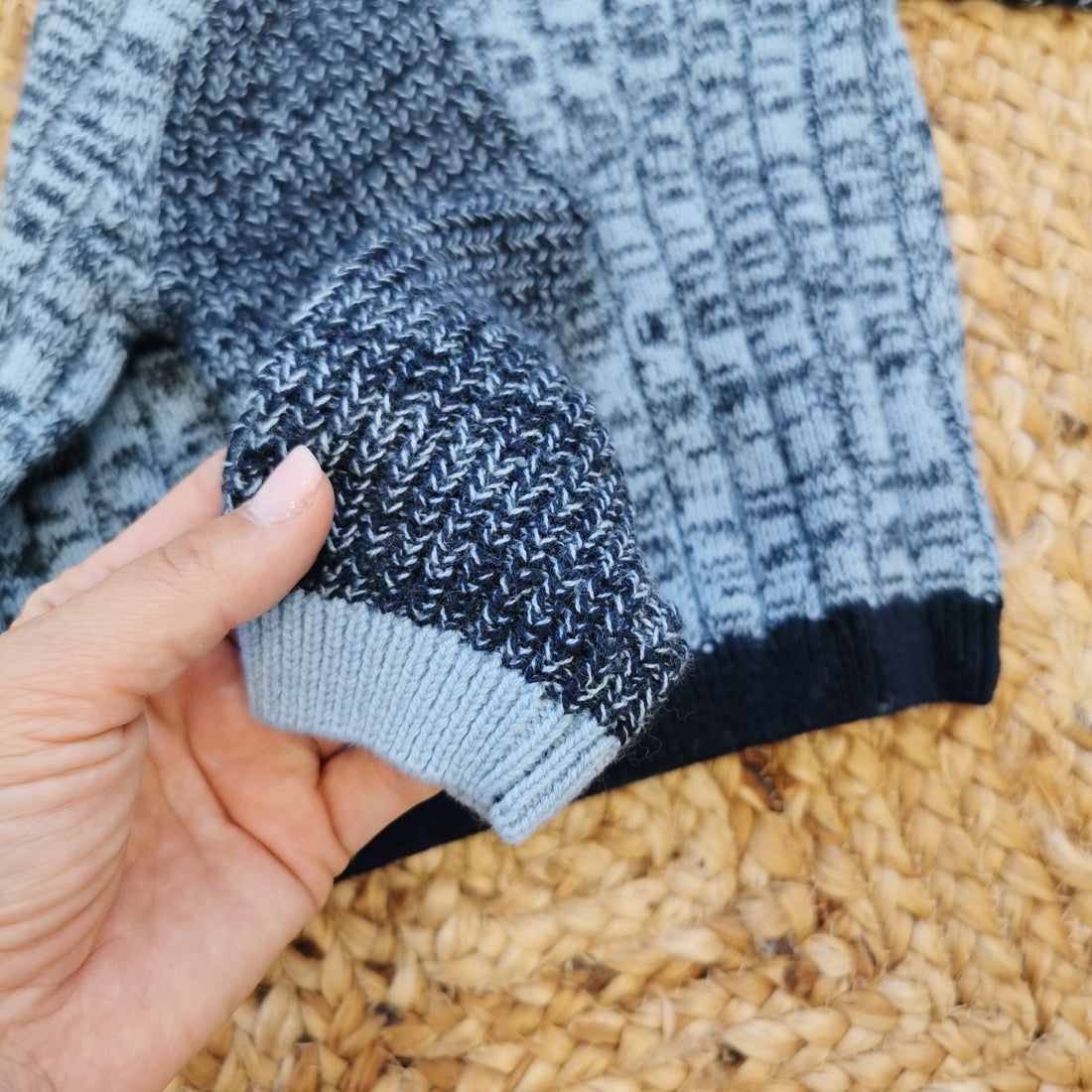 Maglia Per Bambino Realizzata In Tricot Cotone e Lana.