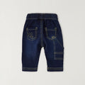 Completo 3 pezzi bimbo con giacca felpata color cammello, maglia e jeans
