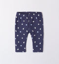  leggings bambina blu navy con elastico in vita