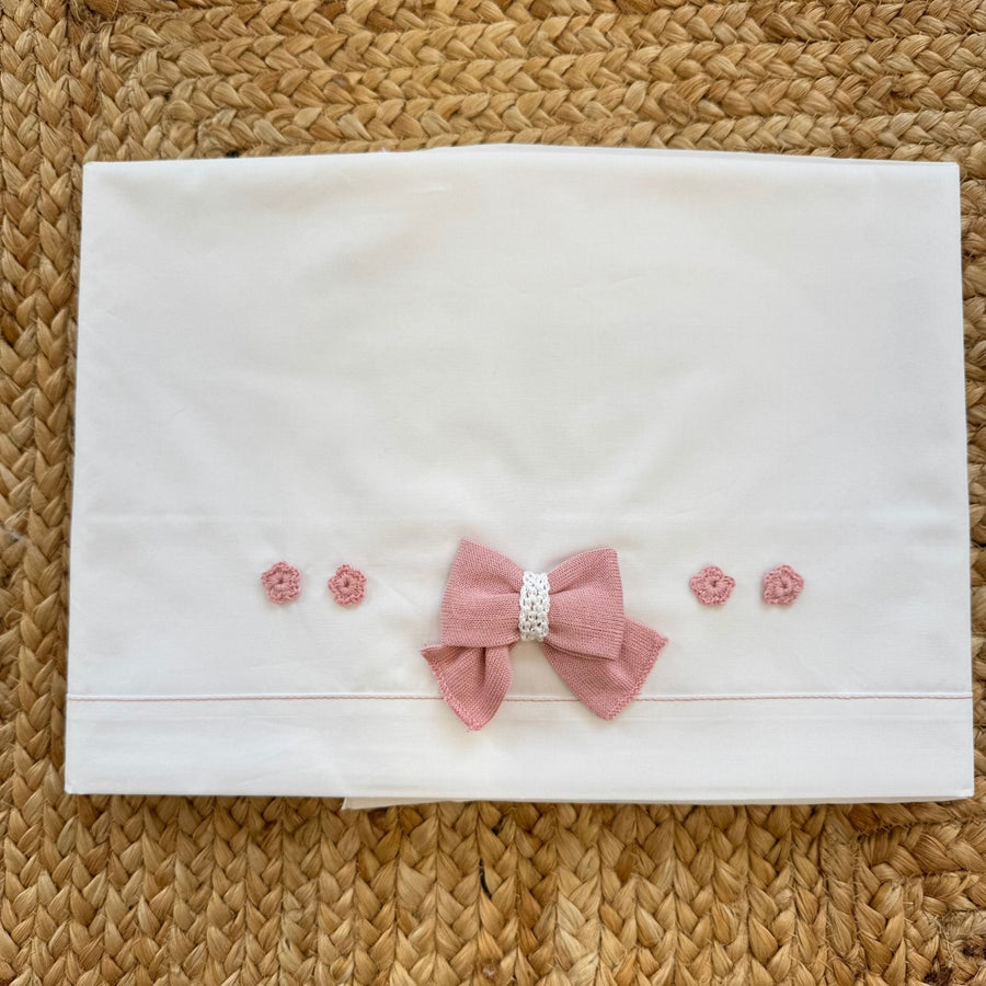 Set nascita lenzuola neonata in 100% cotone