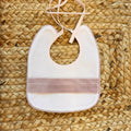 lenzuola neonata bianche con fiocco rosa applicato