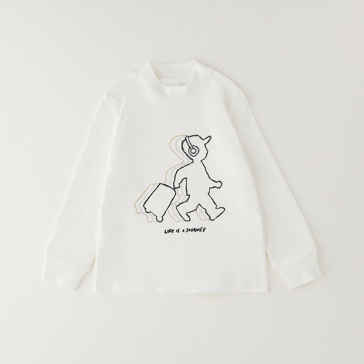 Maglia bambino panna iDO con grafica frontale – completo bambino 3 pezzi