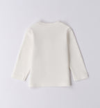 maglia bianca retro neonato cotone