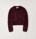 Maglioncino bimba bordeaux morbido effetto peluche