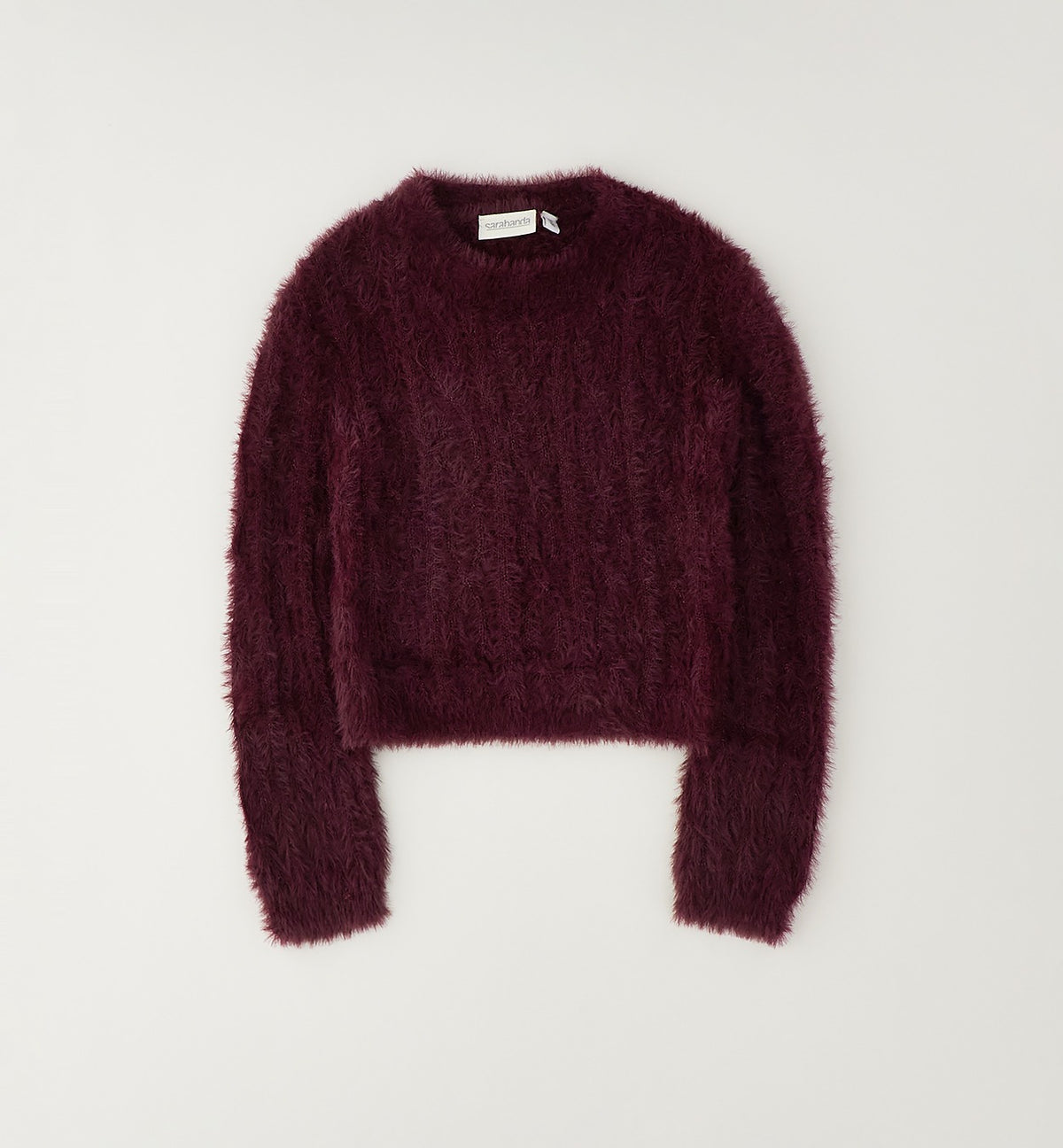 Maglioncino bimba bordeaux morbido effetto peluche