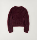 Maglioncino bimba bordeaux morbido effetto peluche