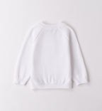 Maglioncino di cotone, jeans morbido e camicia in lino azzurra per bambino, abbigliamento casual elegante