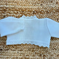 manica coprispalle neonata bianco lavorazione maglia