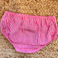 mutandina neonata coordinata righe rosa