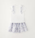 outfit bambina cerimonia con gonna tulle