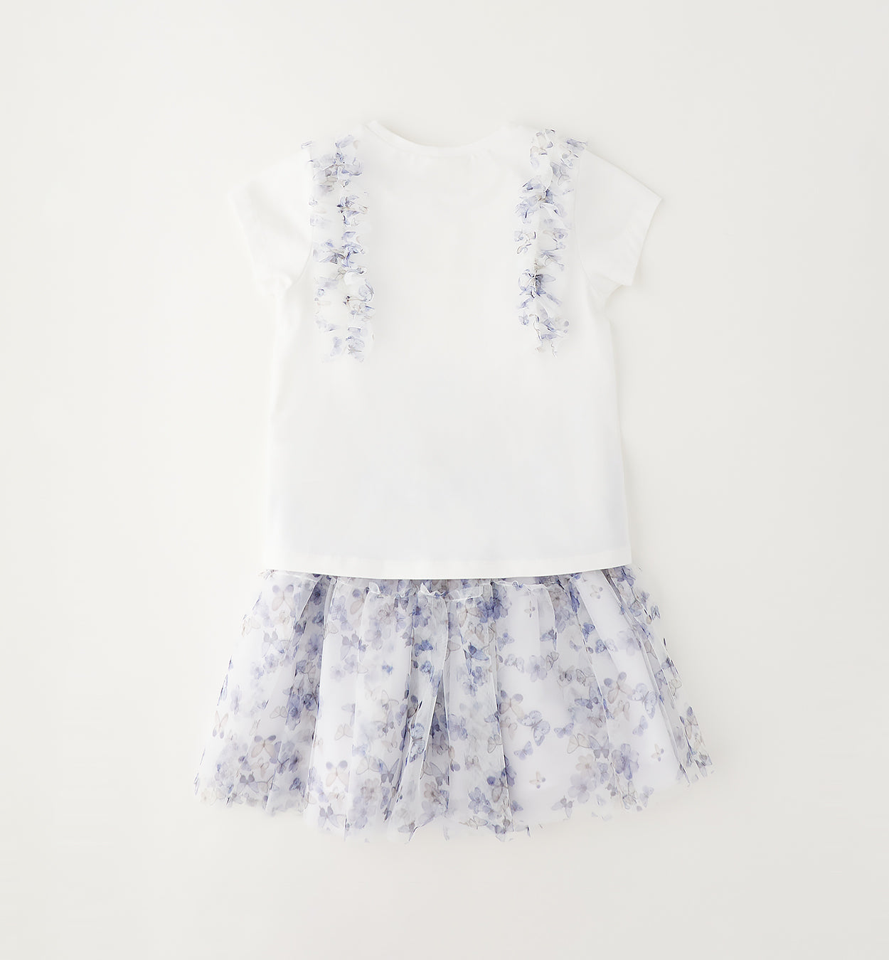 outfit bambina cerimonia con gonna tulle