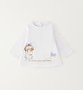outfit neonata con stampa dolce e pantalone elasticizzato