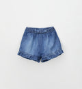 outfit bambina estivo elegante con pantaloncino effetto jeans