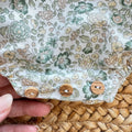 Pagliaccetto bimba floreale verde Sardon in 100% cotone con punto smock