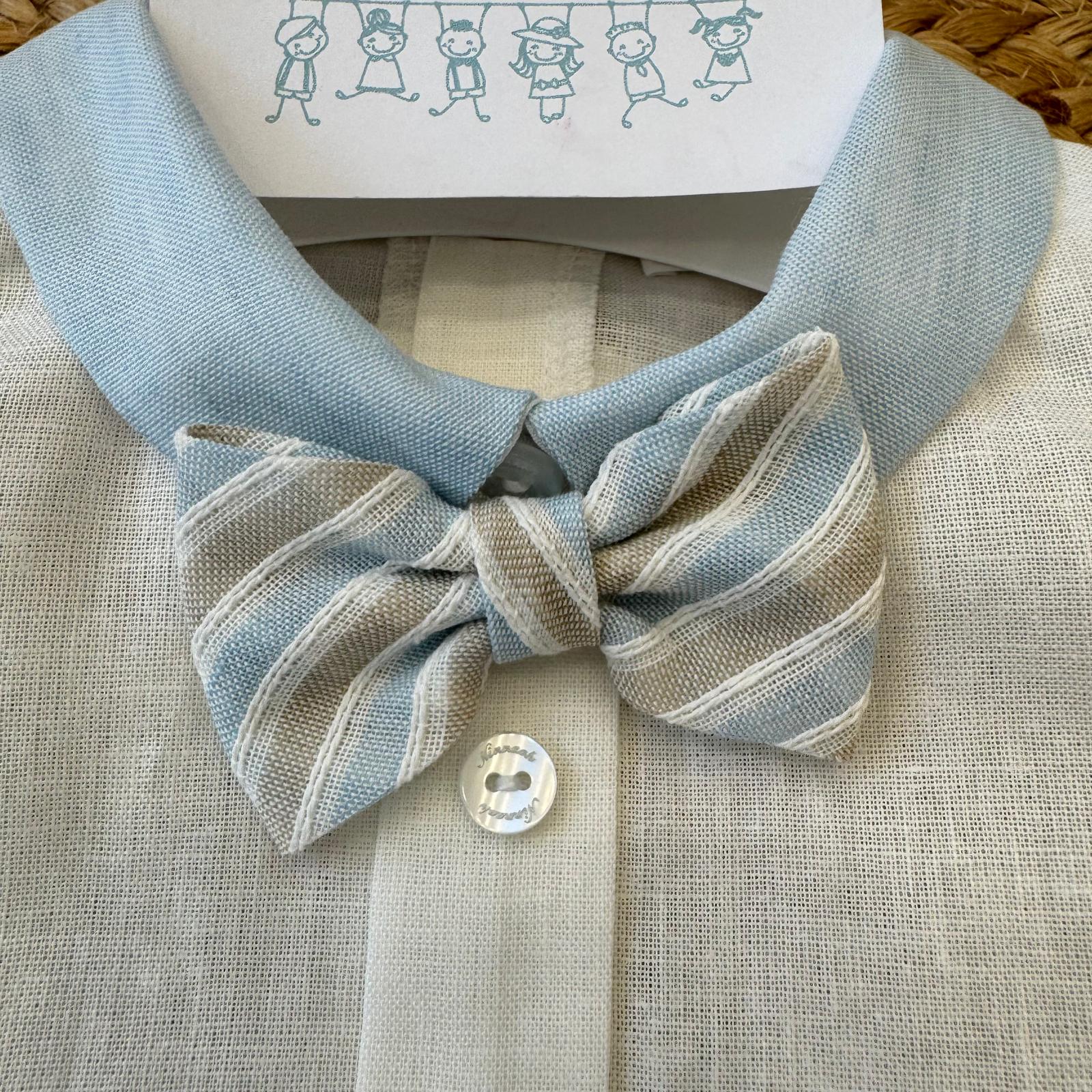 colletto azzurro cielo pagliaccetto cerimonia