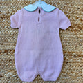 Retro pagliaccetto neonata con chiusura a bottoni
