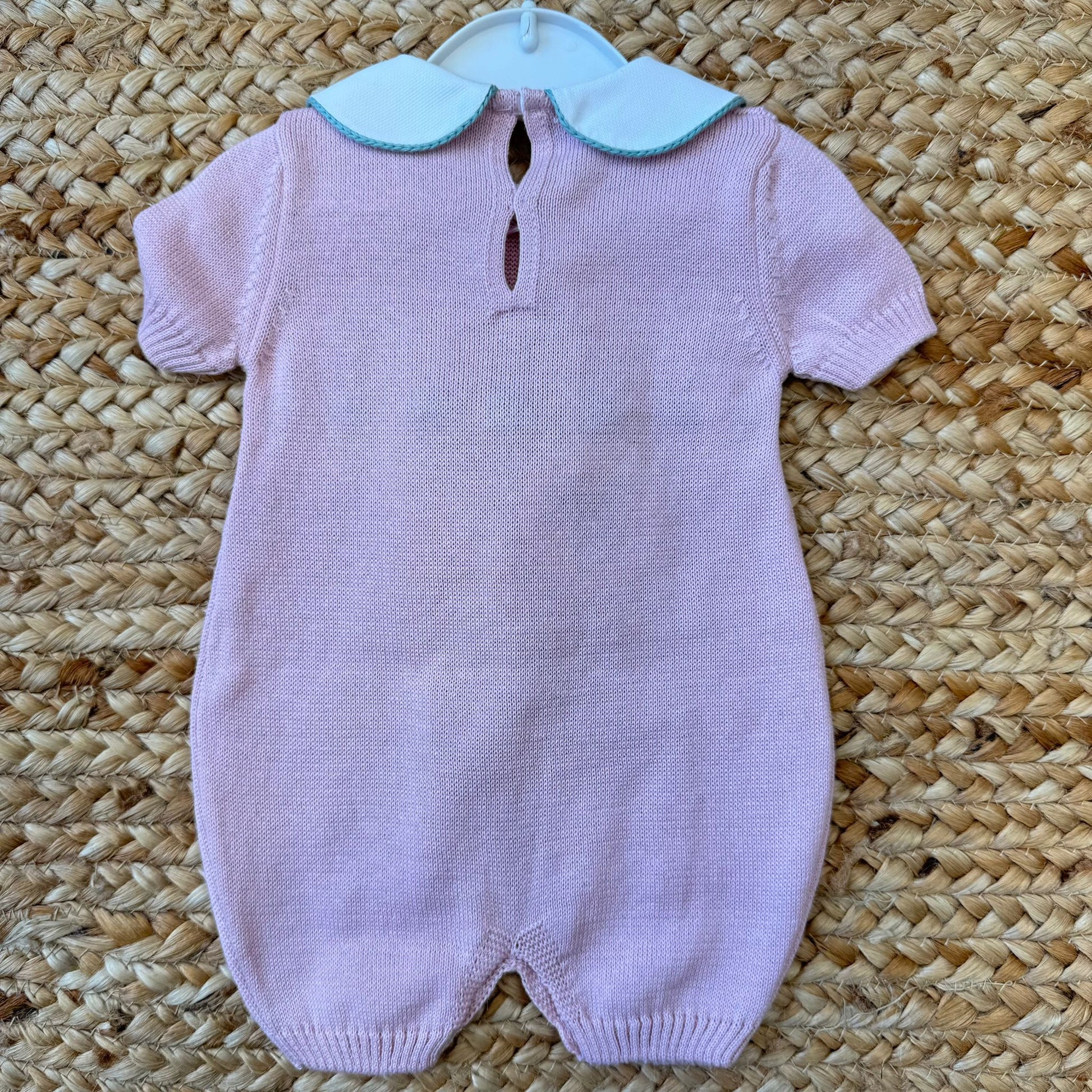 Retro pagliaccetto neonata con chiusura a bottoni