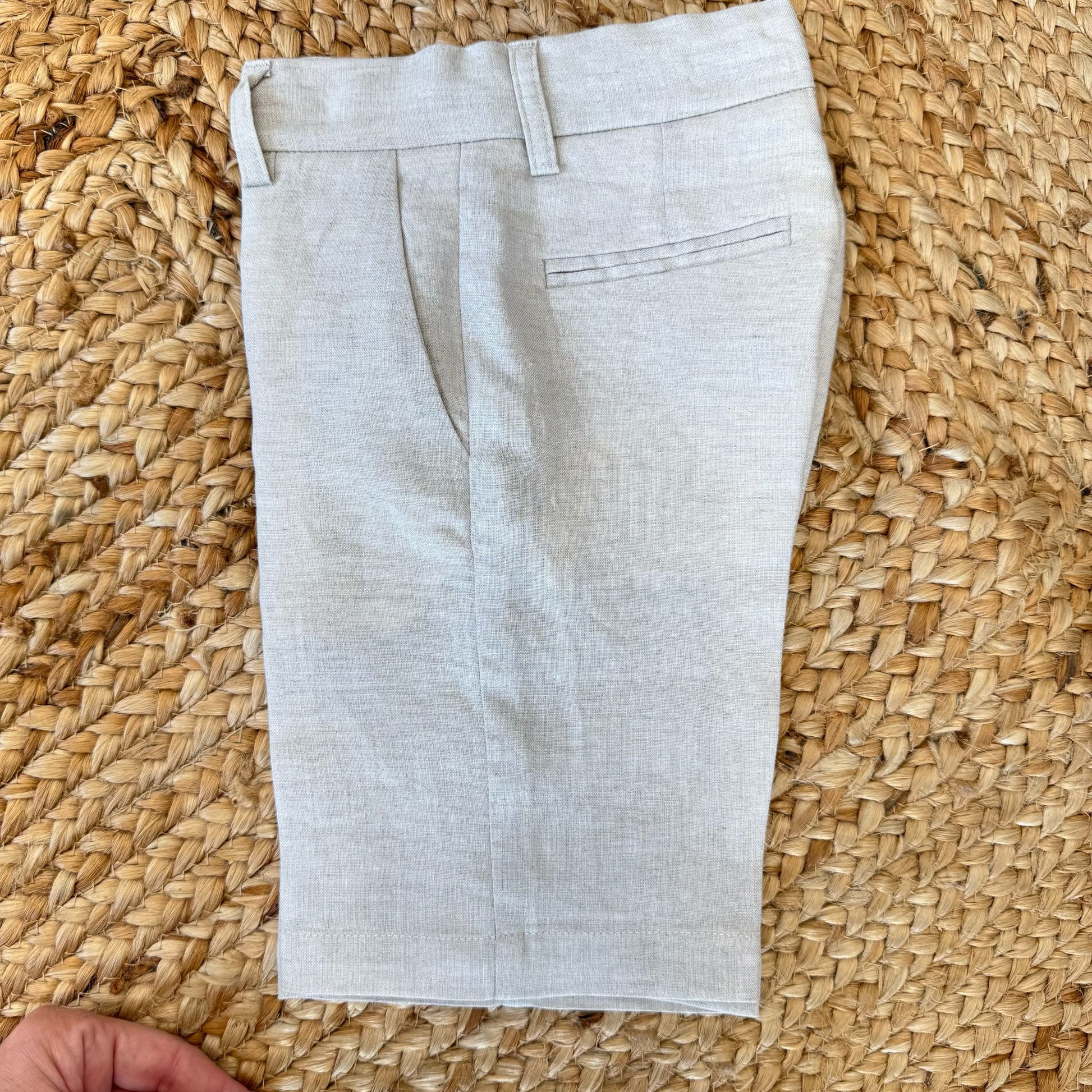 Pantaloncini in lino per battesimo e cerimonie