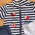 pantalone bimba blu cotone vita elasticizzata