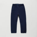 Pantaloni bimbo blu navy con vita elasticizzata, coulisse e tasche laterali