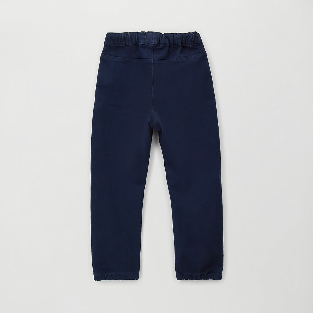 Pantaloni bimbo blu navy con vita elasticizzata, coulisse e tasche laterali