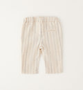 Pantalone bimbo panna gessato elegante