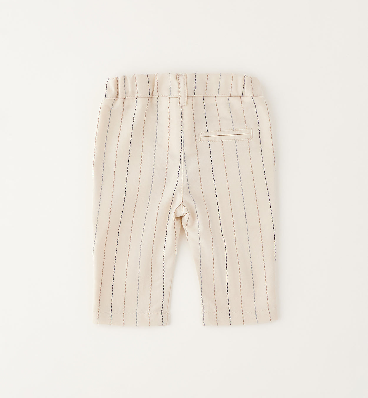 Pantalone bimbo panna gessato elegante