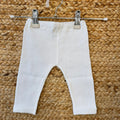 Pantalone coordinato in filo di cotone neonata