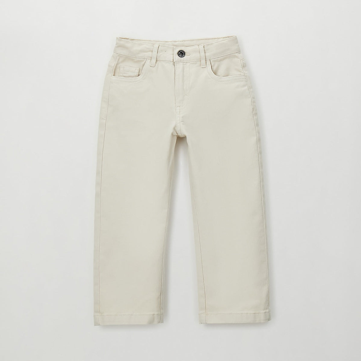Completo bimbo con polo verde ricamata e pantalone panna