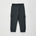 Pantaloni cargo grigi bimbo con coulisse e tasche laterali