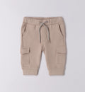 pantaloni beige cargo neonato cotone