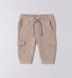 pantaloni beige cargo neonato cotone