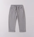pantaloni eleganti bambino grigi righe sottili
