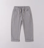 pantaloni eleganti bambino grigi righe sottili