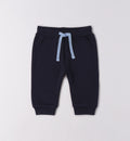 pantaloni neonato blu caldo cotone