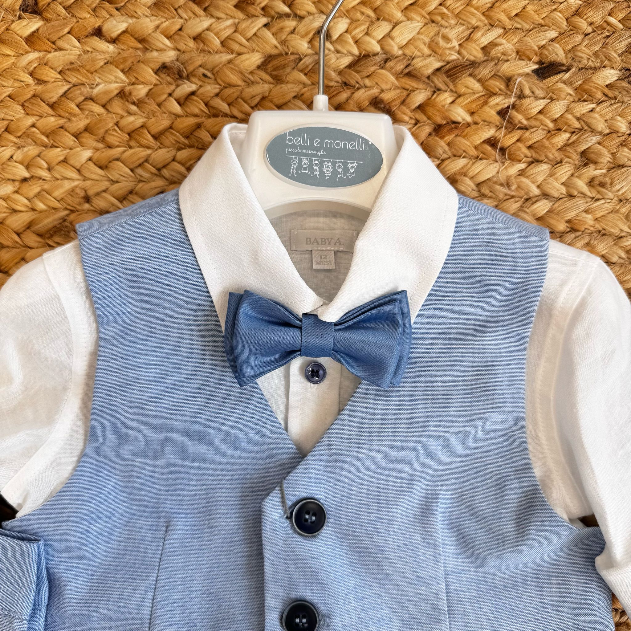 Camicia Completo Elegante Bimbo 12 Mesi COMPLETO